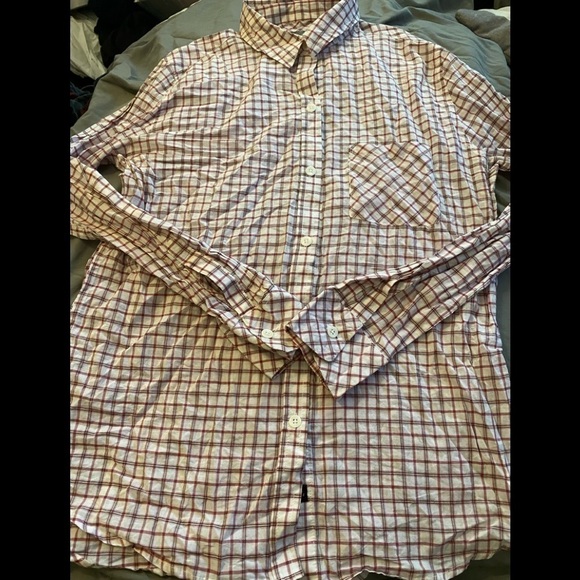 Rails plaid windowpane cotton button down shirt - Picture 1 of 4